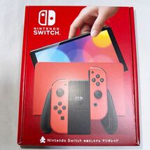 Nintendo Switch ニンテンドースイッチ 本体 (有機ELモデル) マリオレッド [新品・未開封]送料無料　1円スタート　任天堂 ⑤_画像1