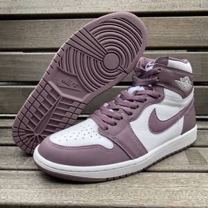 正規品 【US9.5】 NIKE ナイキ AIR JORDAN1 HIGH OG エアジョーダン1 ハイカット オージー SkyMauve スカイモーブ 葵色 27.5cm (AJ116)