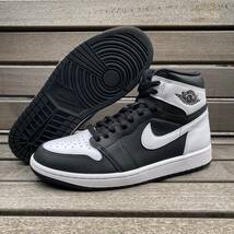 正規品 【US9.5】 NIKE ナイキ AIR JORDAN1 RETRO HIGH OG エアジョーダン1 レトロ ハイカット Black&White 黒 白 27.5cm (AJ114)_画像1