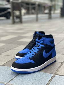 正規品 【US10】 NIKE ナイキ AIR JORDAN1 HIGH OG エアジョーダン1 OG ハイカット ROYAL ロイヤル リイマジンド 28cm　(AJ115)