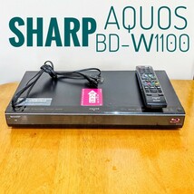 1円スタート　SHARP　シャープ　AQUOS ブルーレイレコーダー HDD 1TB（1000GB） 2チューナー 2番組同時録画 BD recorder_画像1