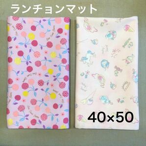 ランチョンマット 40×50 小学校 2枚セット