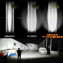 LED ライトバー 車 スバル レガシィ BF BC ワークライト 130cm 52インチ 爆光 3層 ストレート_画像9