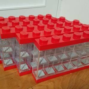 レゴ ミニフィギュア ディスプレイケース 16体用 5個セット 赤 レッド ミニフィグケース ストレージ 収納 大量出品中 同梱可能 正規品 LEGOの画像2