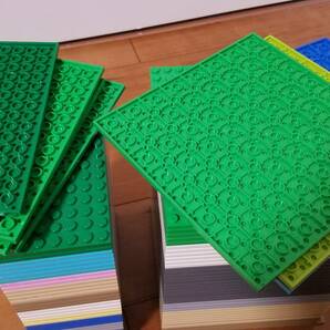 レゴ パーツ ベースプレート 16×16 16×8 大量 80枚 白 灰 タン 青 緑 土台 裏もくっつく ジオラマ 創作 大量出品中 同梱可能 正規品の画像5