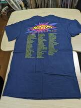 【服飾】 ビンテージ レア Tシャツ バンド 当時物? BOSTON WORLD TOUR 2014 GILDAN S 紺 半袖_画像2