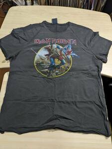 【服飾】 ビンテージ レア Tシャツ バンド 当時物? IRON MAIDEN The Trooper Black AMPLIFIED S 黒 半袖