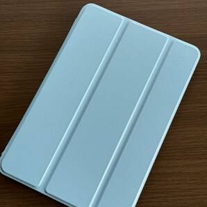 iPad mini5 ケース カバー iPadケース iPadカバー 2019(第五世代) 薄型 軽量 ソフトカバー 衝撃吸収 キズ防止 三つ折りブルー