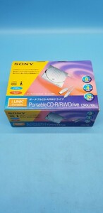 長期保管、未使用品 SONY ポータブル CD-R/RW ドライブ CRX76L 箱汚れあり ソニー