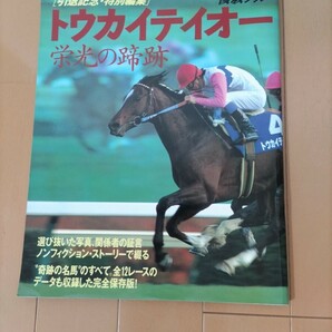 優駿グラフ トウカイテイオー 栄光の蹄跡 引退記念 特別編集 PRC 初版 競馬 名馬の画像1