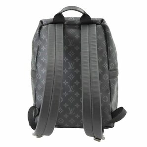 新品同様 ルイ ヴィトン LOUIS VUITTON モノグラム エクリプス バックパック リュックサック ブラック M43186 RFID シルバー 金具 90227465の画像2