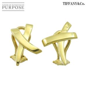  Tiffany TIFFANY&Co. Kiss earrings K18 YG yellow gold 750 Kiss Earrings Clip on 90219683