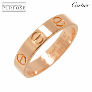 カルティエ Cartier ミニラブ #47 リング K18 PG ピンクゴールド 750 指輪 Mini Love Ring 90225352