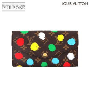 未使用 展示品 ルイ ヴィトン LOUIS VUITTON モノグラム ペインティッド ドット LVxYK ポルトフォイユ サラ NM 長財布 M81980 90230736