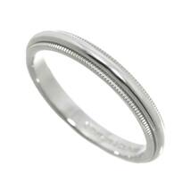 ティファニー TIFFANY&Co. ミルグレイン バンド 18号 リング 幅3mm Pt プラチナ 指輪 Milgrain Ring 90219552_画像4