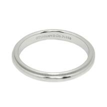 ティファニー TIFFANY&Co. ミルグレイン バンド 18号 リング 幅3mm Pt プラチナ 指輪 Milgrain Ring 90219552_画像3