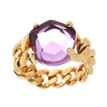 ポメラート Pomellato 15号 チェーン リング アメジスト K18 PG ピンクゴールド 750 指輪 Amethyst Ring 90222816_画像2