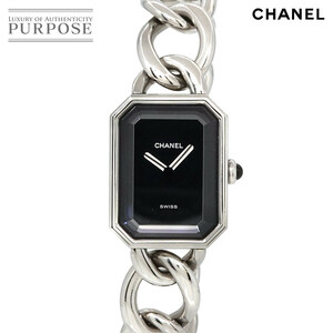 シャネル CHANEL プルミエール Lサイズ H0452 ヴィンテージ レディース 腕時計 ブラック クォーツ ウォッチ Premiere 90227878