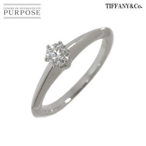 ティファニー TIFFANY&CO. ソリティア ダイヤ 0.20ct I/VVS2/3EX 8号 リング Pt プラチナ Diamond Ring 【鑑定書付き】 90224915