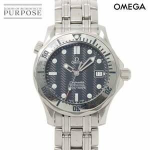 オメガ OMEGA シーマスター プロフェッショナル 2562 80 ボーイズ 腕時計 デイト ネイビー クォーツ ウォッチ Seamaster 90219407