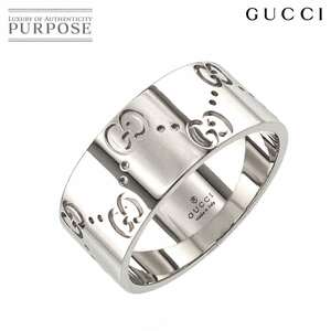 グッチ GUCCI アイコン #22 リング ワイド K18 WG ホワイトゴールド 750 指輪 Icon Ring 90227668