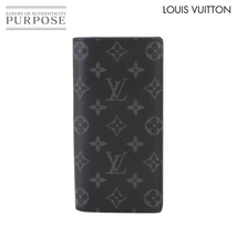 未使用 展示品 ルイ ヴィトン LOUIS VUITTON モノグラム エクリプス ポルトフォイユ ブラザ 二つ折り 長財布 M61697 RFID 90230016_画像1