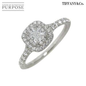 ティファニー TIFFANY&CO. ソレスト ダイヤ 0.27ct D/VVS1/3EX 9号 リング Pt プラチナ 指輪 Diamond Ring【鑑定書付き】 90221823