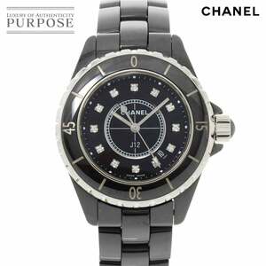  Chanel CHANEL J12 33mm H1625 lady's wristwatch 12P diamond Date black ceramic quartz watch 90231450