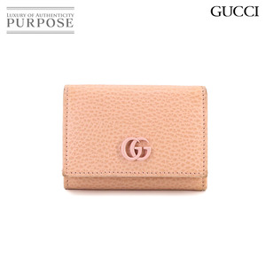 グッチ GUCCI GGマーモント ダブルG ウォレット 三つ折り 財布 レザー ピンク 735212 GG Marmont Compact Wallet 90231835