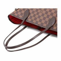 ルイ ヴィトン LOUIS VUITTON ダミエ ネヴァーフル MM トート バッグ エベヌ スリーズ N41358 ブラウン ゴールド 金具 90230559_画像5