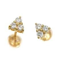 ダイヤ ピアス K18 YG イエローゴールド 750 Diamond Earrings Pierced 90229020_画像2