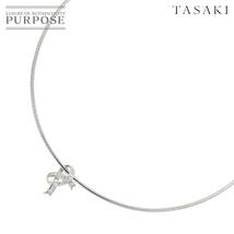 タサキ TASAKI ダイヤ 0.13ct ネックレス 41cm K18 WG ホワイトゴールド 750 田崎真珠 Diamond Necklace 90225854_画像1