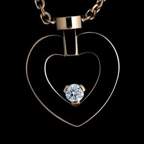 フレッド FRED プリティウーマン ダイヤ ネックレス 42cm XS K18 PG ピンクゴールド 750 ハート Diamond Necklace【証明書付き】 90226583の画像6