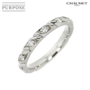 ショーメ CHAUMET トルサード #45 リング ハーフ ダイヤ Pt プラチナ 指輪 Torsade Ring 90226611