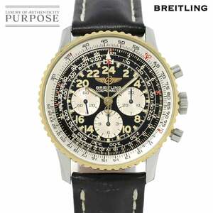 ブライトリング BREITLING ナビタイマー コスモノート コンビ B12019 クロノグラフ メンズ 腕時計 ブラック YG 手巻き Navitimer 90230808