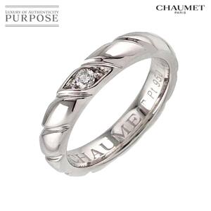  Chaumet CHAUMETtoru Sard 7 number ring diamond 1P Pt platinum ring Torsade Ring[ certificate attaching ] 90228260