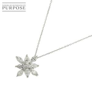 ダイヤ 0.815ct ネックレス 44.5cm Pt プラチナ Diamond Necklace 90229967