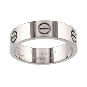 カルティエ Cartier ラブ #62 リング K18 WG ホワイトゴールド 750 指輪 Love Ring【証明書付き】 90228871の画像2