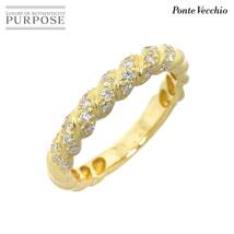 ポンテヴェキオ Ponte Vecchio 12号 リング ダイヤ 0.35ct K18 YG イエローゴールド 750 指輪 Diamond Ring 90225926_画像1