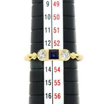 カルティエ Cartier トリニティ ツイスト #53 リング サファイヤ ダイヤ K18 YG WG PG 3連 750 指輪 Ring【証明書付き】 90225860_画像7