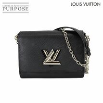 新品同様 ルイ ヴィトン LOUIS VUITTON エピ ツイスト MM チェーン ショルダー バッグ レザー ノワール M50282 Epi Twist MM 90232131_画像1