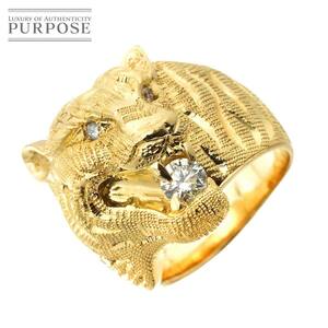 Кольцо № 10,5 Бриллиант 0,35CT K18 YG Yellow Gold 750 Villa Ring Diamond Ring 90230943