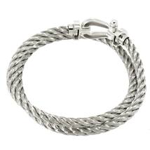 フレッド FRED フォース10 ブレスレット #17 ラージ LM K18 WG ホワイトゴールド 750 ケーブル Force 10 Bracelet 90229307_画像4