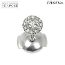 ティファニー TIFFANY&Co. ソレスト ダイヤ ピアス Pt プラチナ 片方のみ 片耳 Diamond Earring Pierced 90227426_画像1