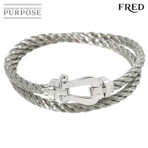 フレッド FRED フォース10 ブレスレット #17 ラージ LM K18 WG ホワイトゴールド 750 ケーブル Force 10 Bracelet 90229307