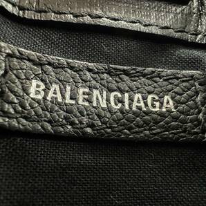 ★BALENCIAGA バレンシアガ ショッピングフォンホルダー ショルダーバッグ ブラック スマホポシェット 斜め掛け 鞄 かばん【中古】の画像9