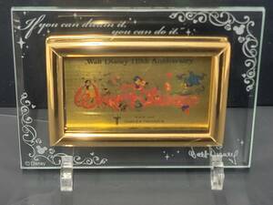 *GINZA TANAKA 2012 year original gold 1g calendar woruto* Disney raw .110 anniversary collaboration Celeb ration art picture frame frame * box attaching 