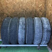 DUNLOP　SPLT　5　205/85R16　117/115L　LT　極上バリ山6本価格　E-194　福岡　★引取り大歓迎★格安スタート★早い者勝ち★_画像1