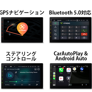 特価★展示処分品セール★XTRONS 2DIN カーナビ Android 車載PC 10.1インチ WIFI GPS Bluetooth SD USB Car-play対応 全画面出力の画像8