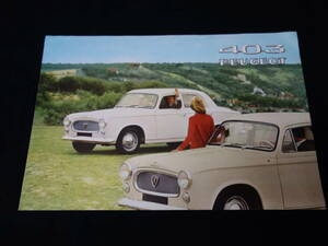 [1965 year ]PEUGEOT Peugeot 403 comfort Deluxe saloon exclusive use catalog / English version [ at that time thing ]